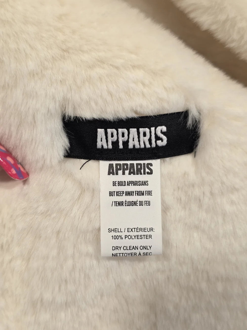 Apparis Cream Faux Fur Wrap Scarf Mobwife Boho Chic Winter Cozy Babe